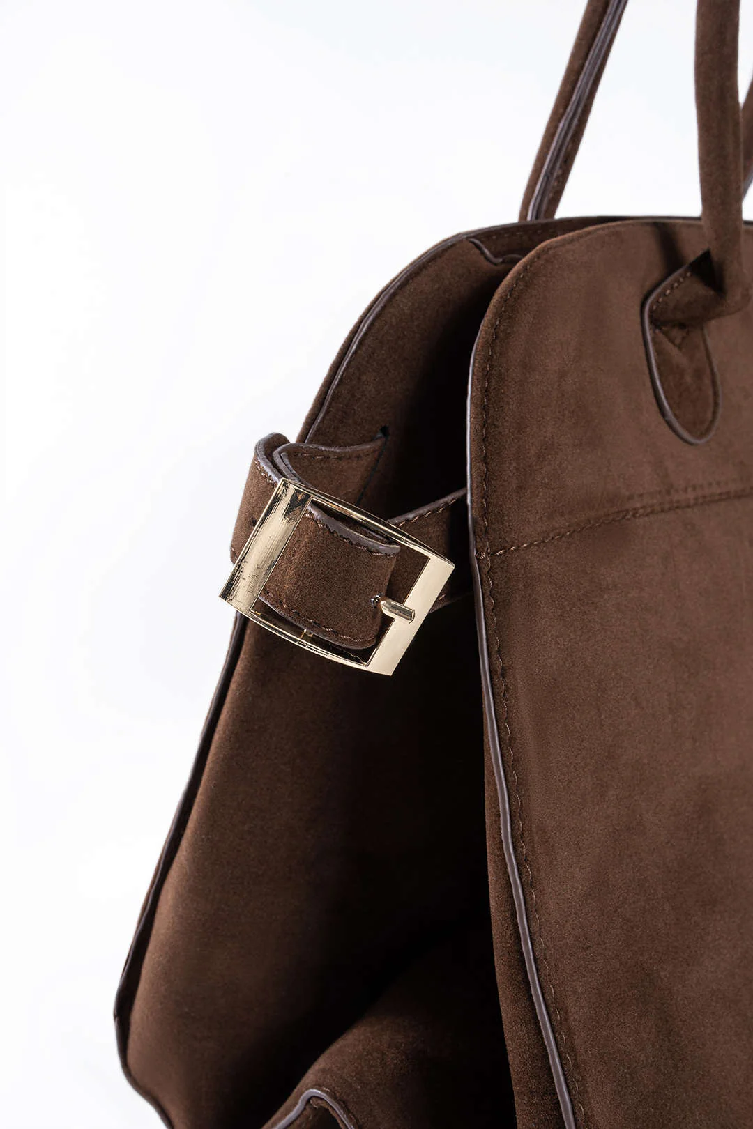 Faux Suede Tote Bag - Image 5