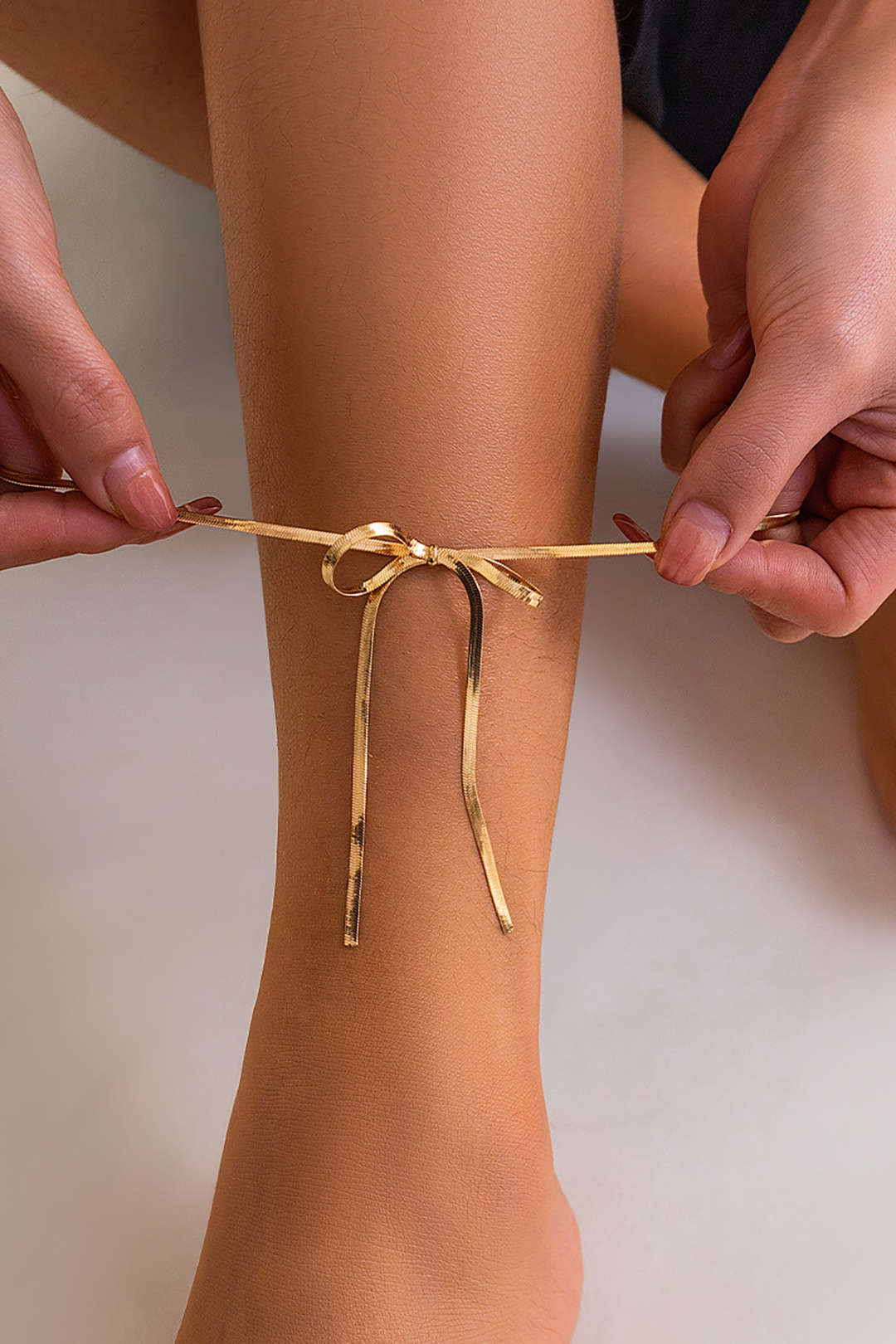 Chain Anklet Bow Anklet - Image 4