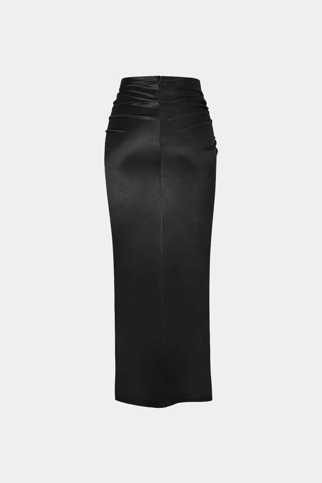 Twist Detail High Slit Midi Skirt - Image 13