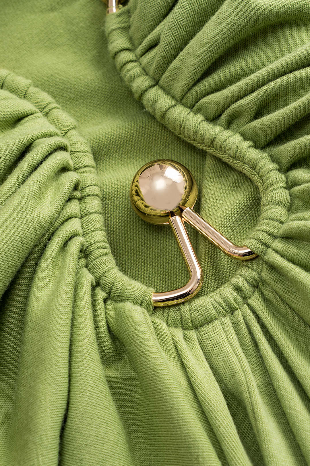 Metallic Decor Ruched Skirt - Image 4