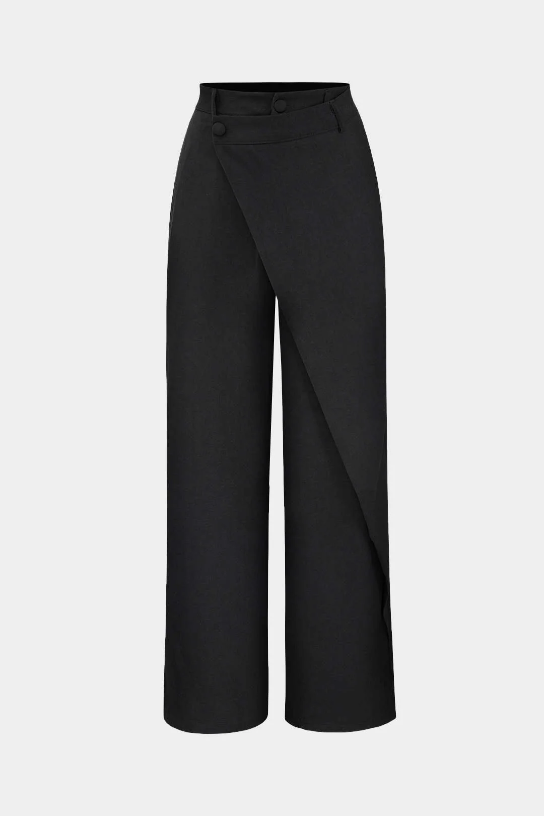 Draped Wrap Straight Leg Suit Pants - Image 3