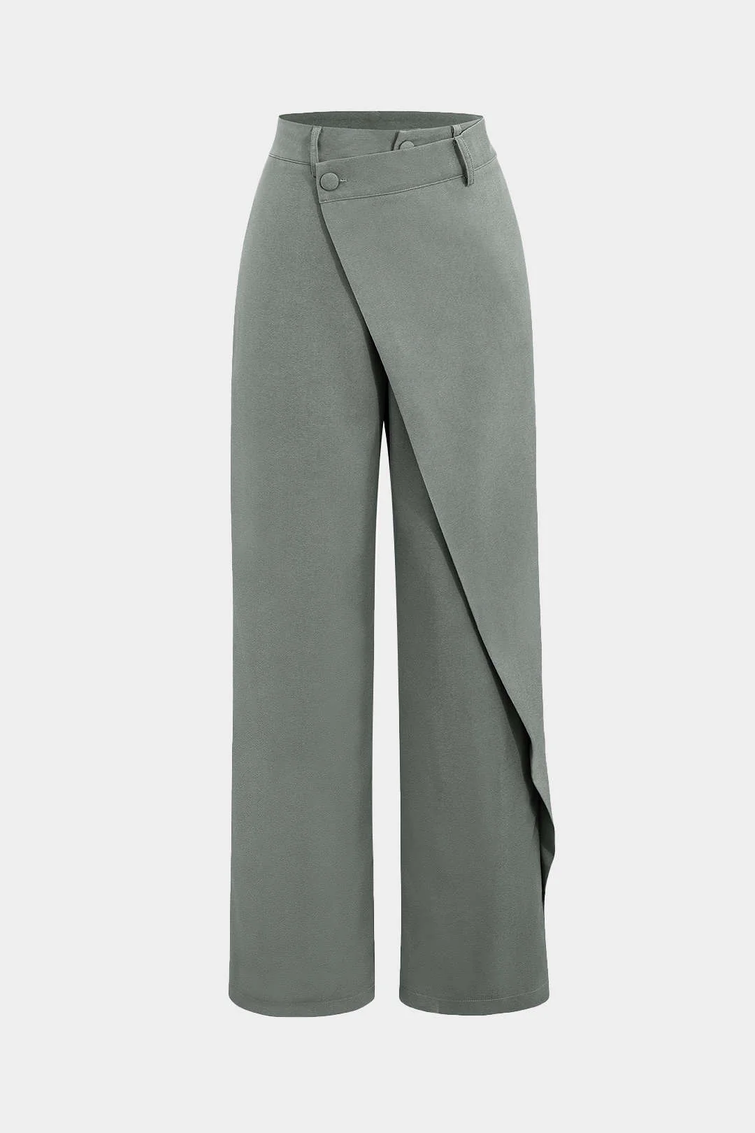 Draped Wrap Straight Leg Suit Pants - Image 7