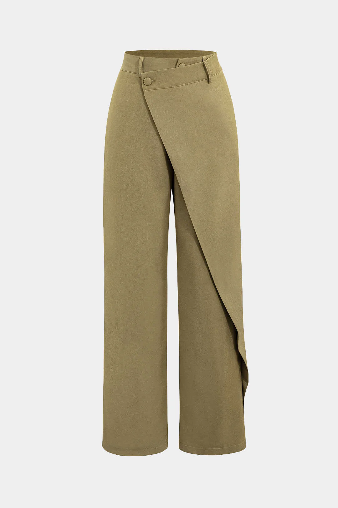 Draped Wrap Straight Leg Suit Pants - Image 9