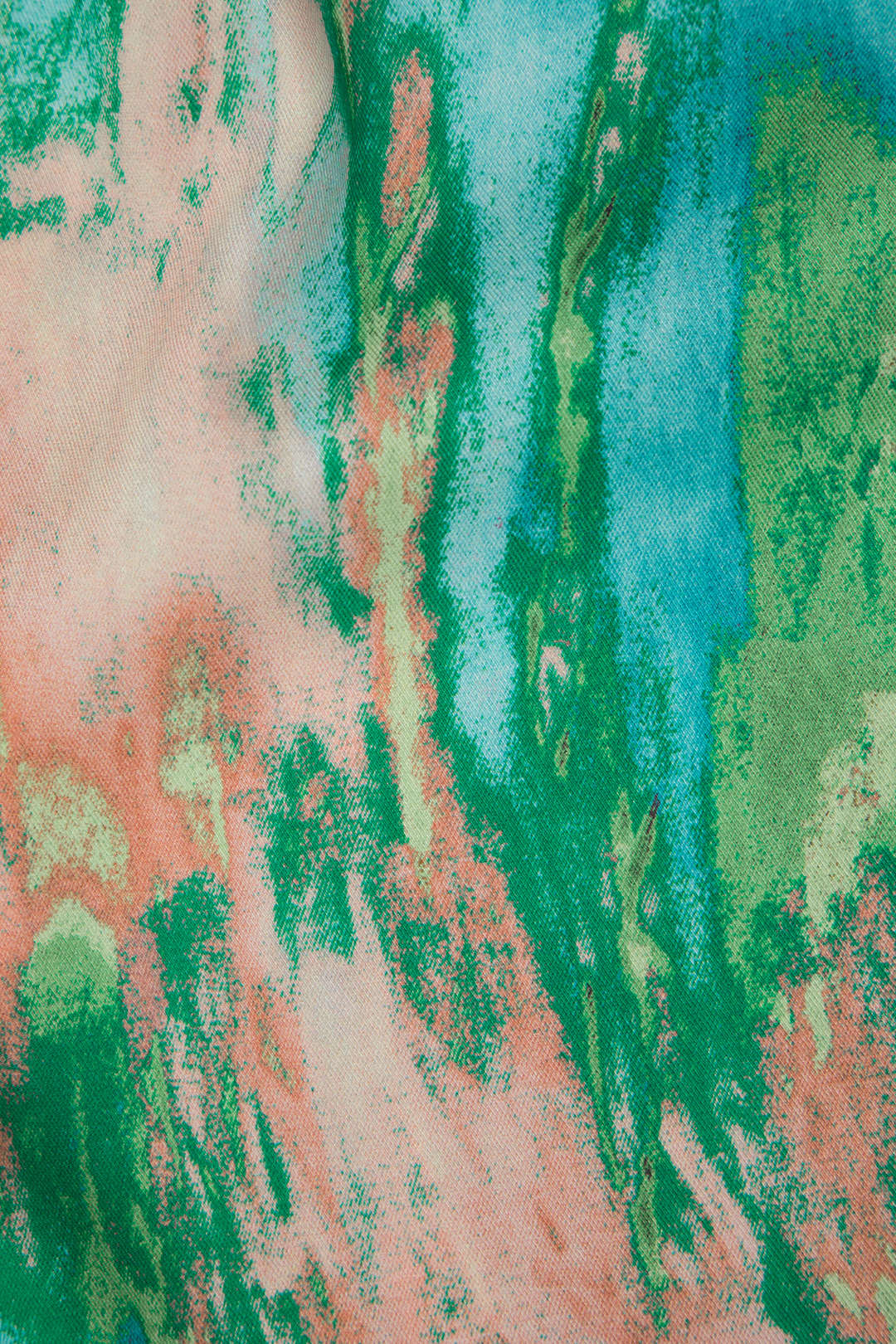 Marble Print High Waisted Full-length Straight Leg Pants - Image 11