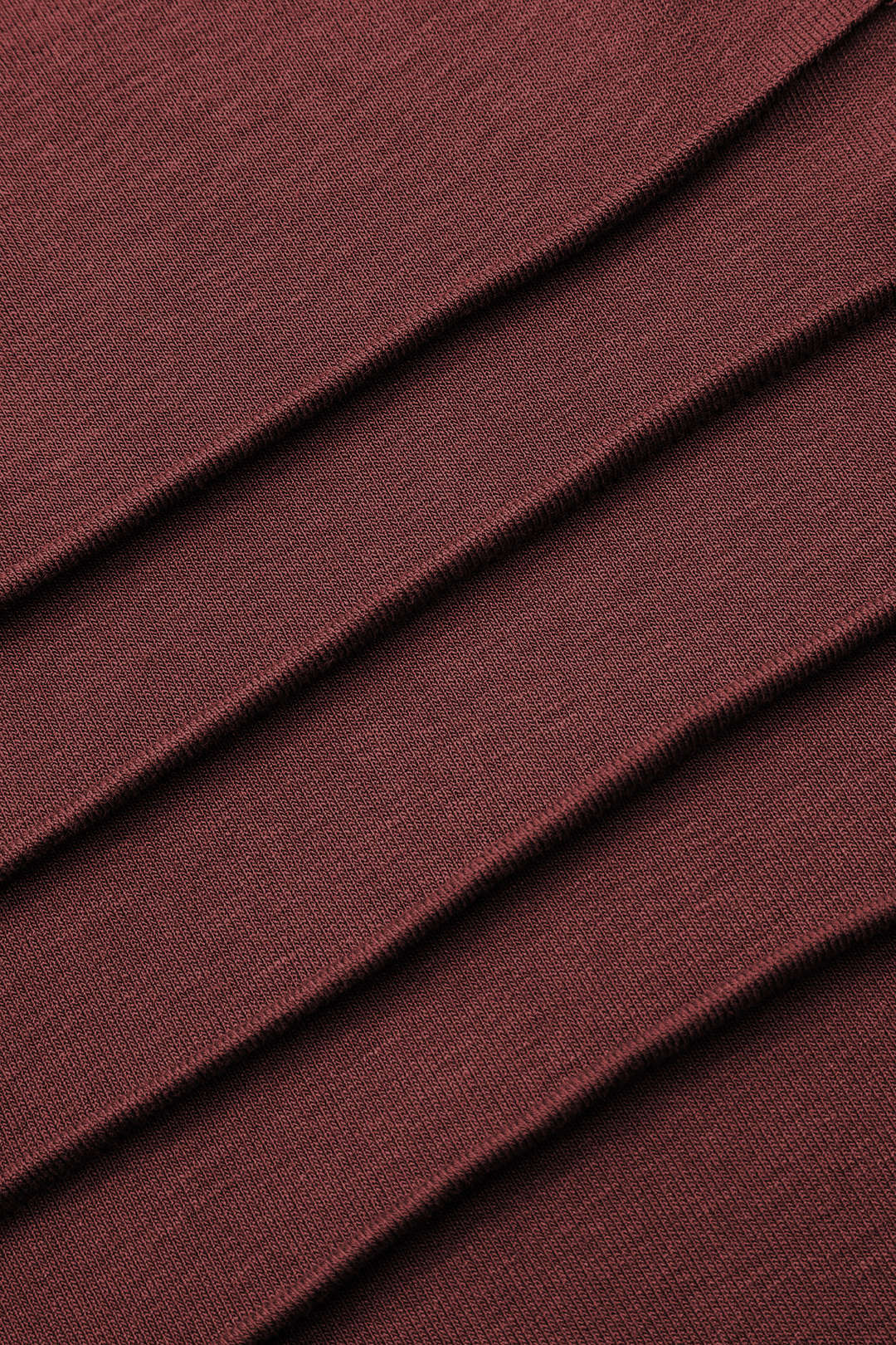 Mock Neck Wrap Ruched Long Sleeve Slit Maxi Dress - Image 12