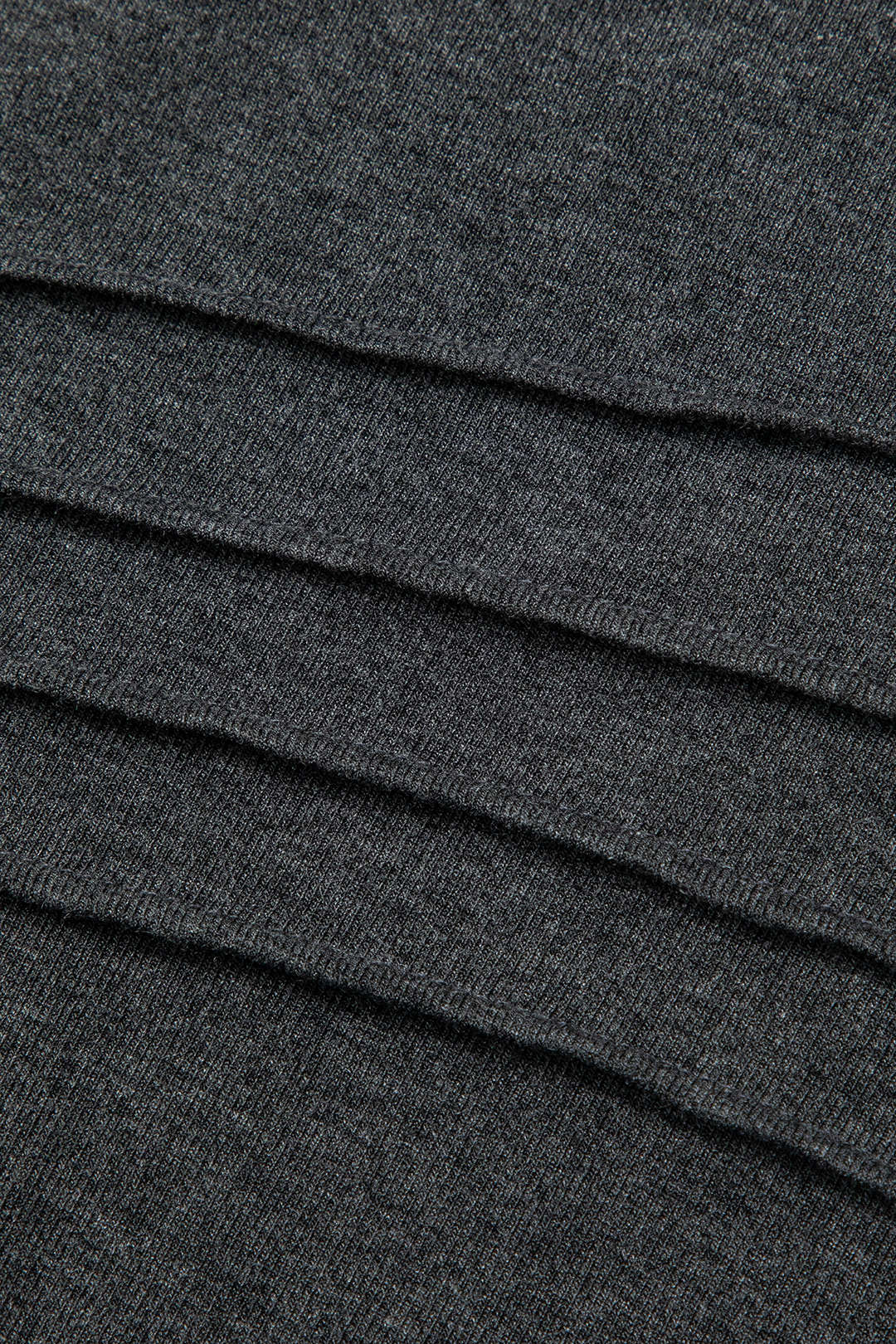 Mock Neck Wrap Ruched Long Sleeve Slit Maxi Dress - Image 9