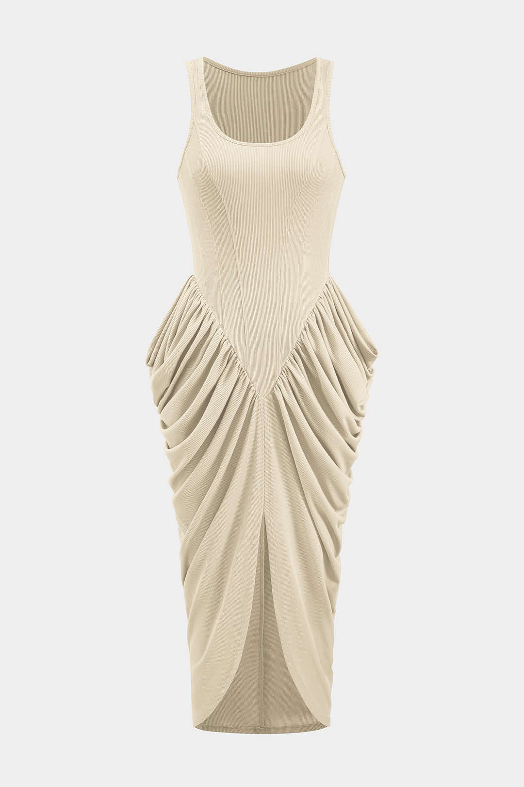 Ruched Corset Sleeveless Maxi Dress - Image 11