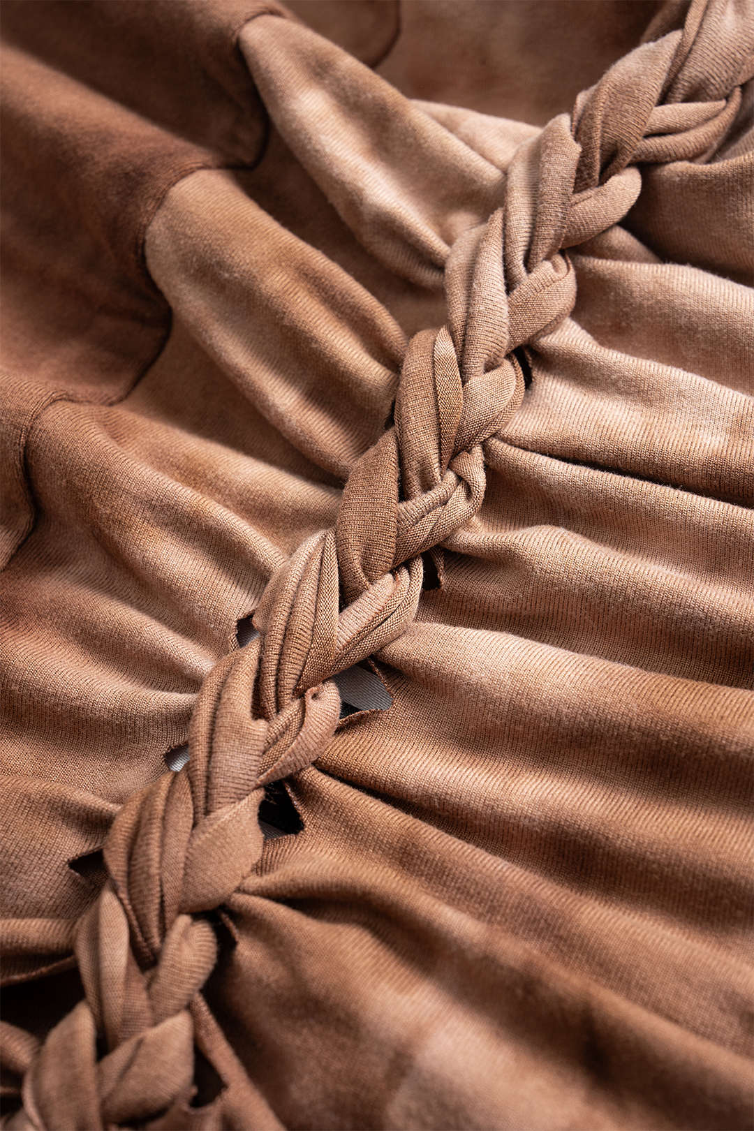 Cut Out Detail Ruched Backless Sleeveless Midi Dress - Image 3