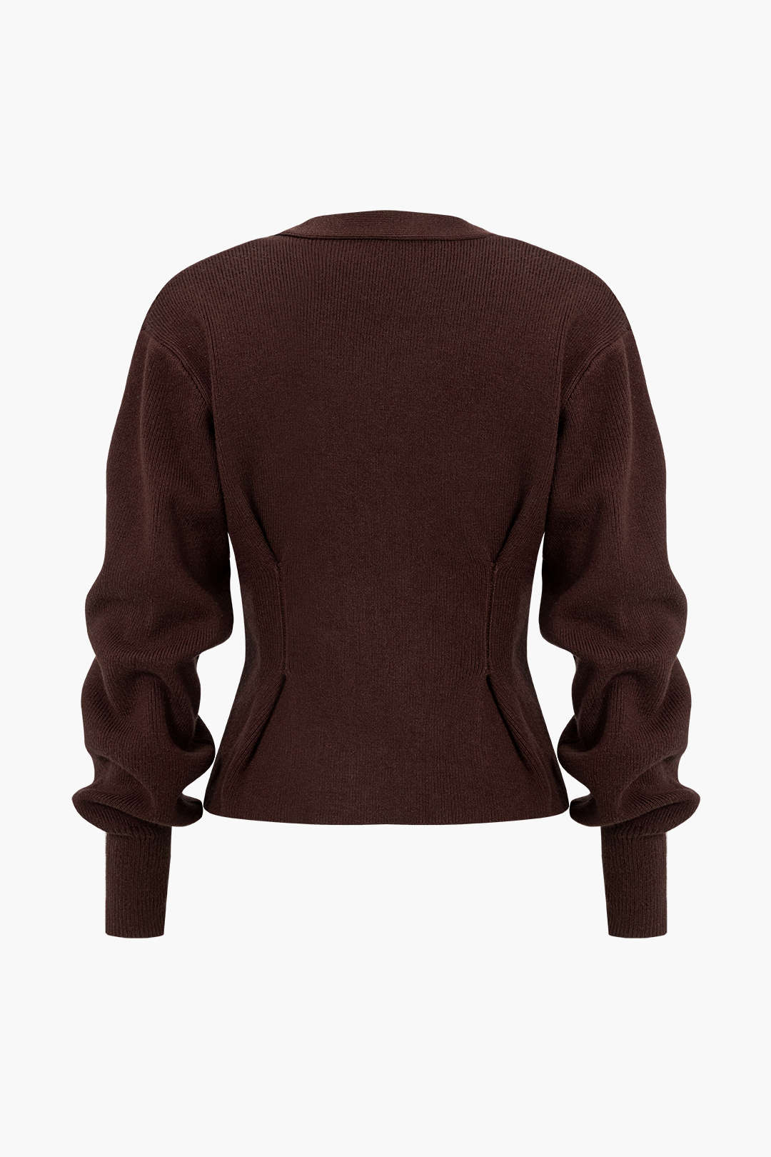 Knit Button V-neck Cardigan - Image 8