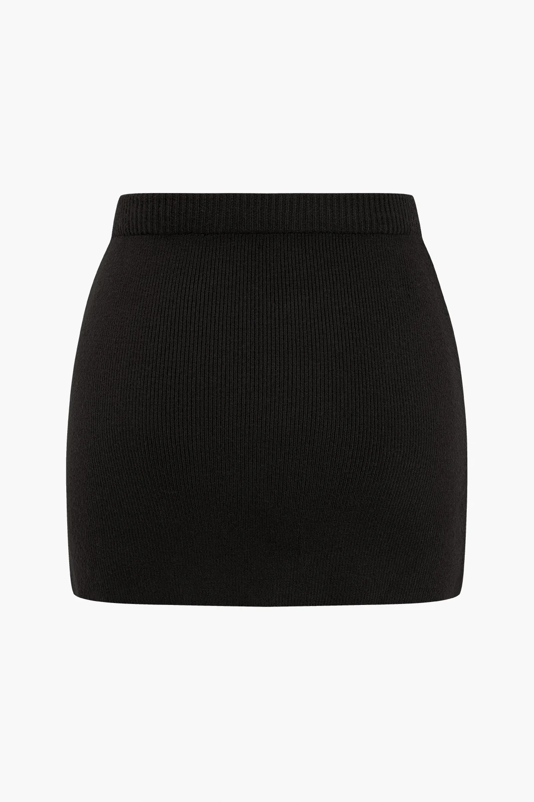 Plus Size Solid Knit Mini Skirt - Image 6