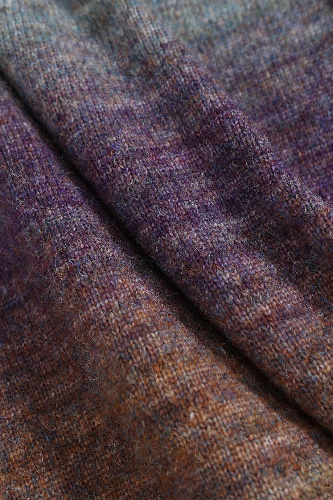 Ombre Side Slit Knit Midi Skirt - Image 4