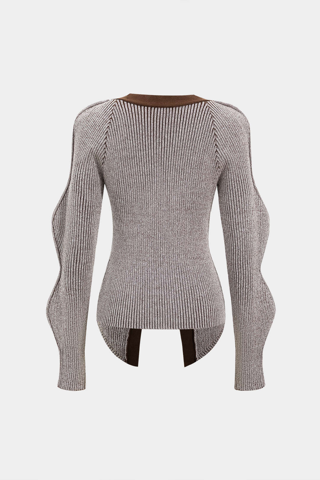 Solid Knit Button Cardigan - Image 5