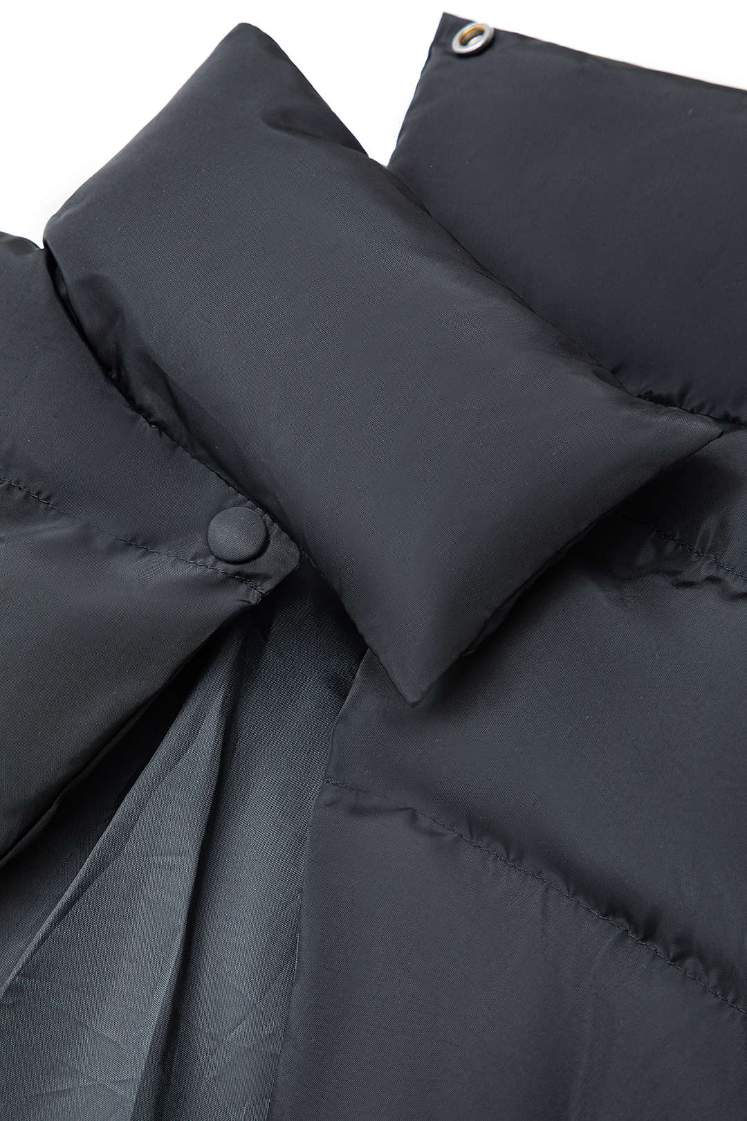 Stand Collar Cut Out Puffer Jacket - Image 8