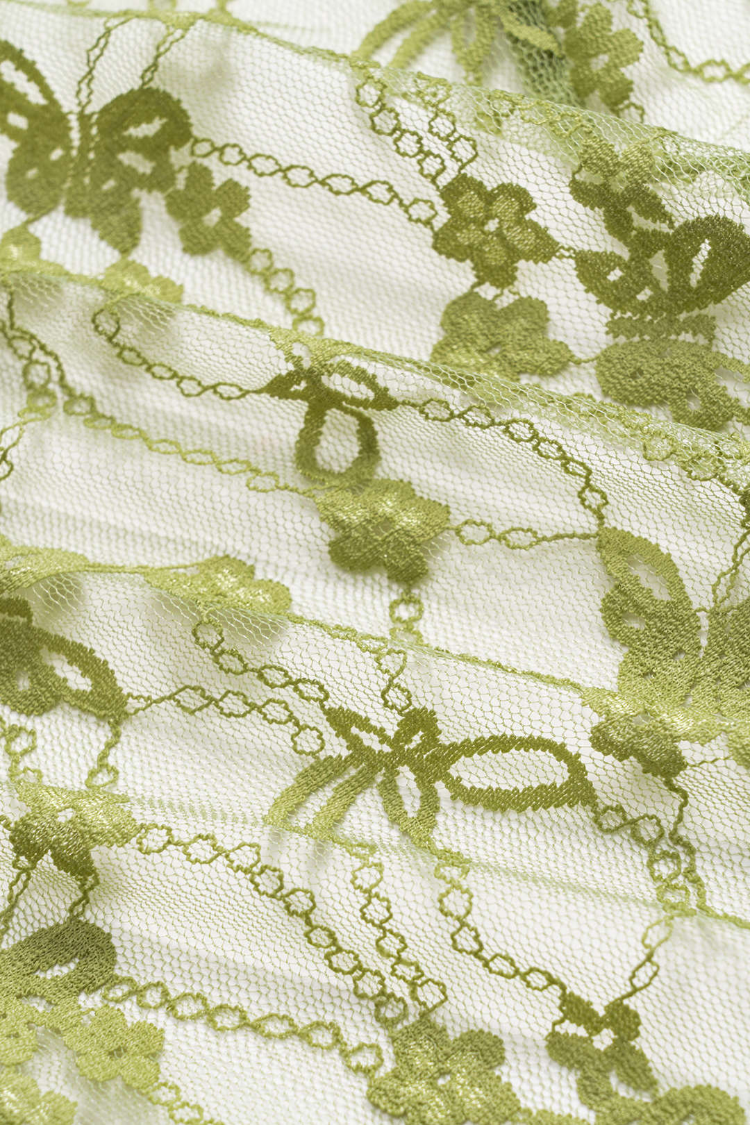 Satin Patchwork Tie Front Bell Sleeve Long-Sleeve Shirt - Image 3