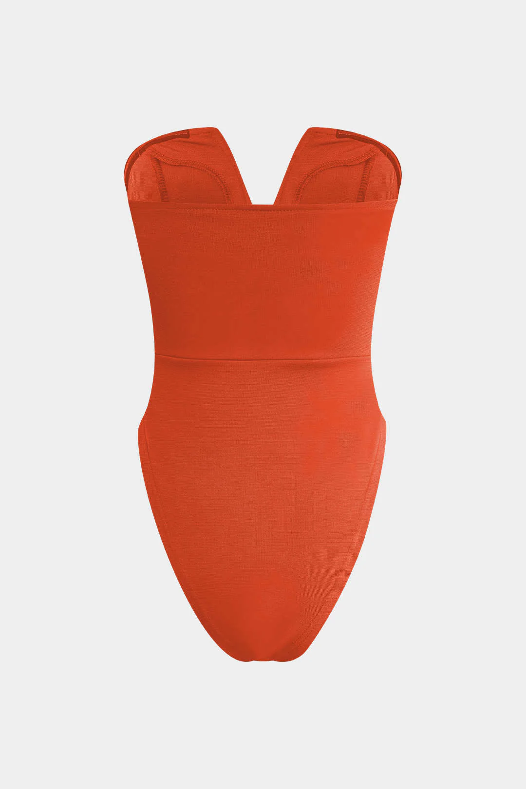 Basic V-neck Strapless Bodysuit - Image 10