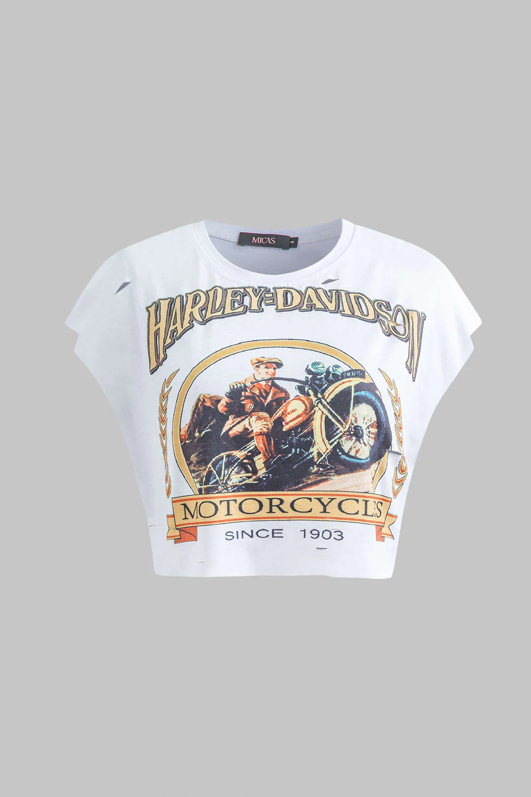 Motorbike Graphic Print Sleeveless T-Shirt - Image 11