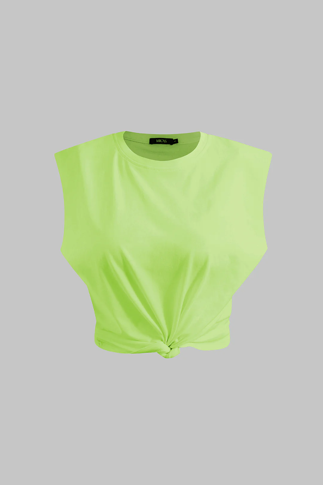 Basic Solid Sleeveless T-shirt - Image 14