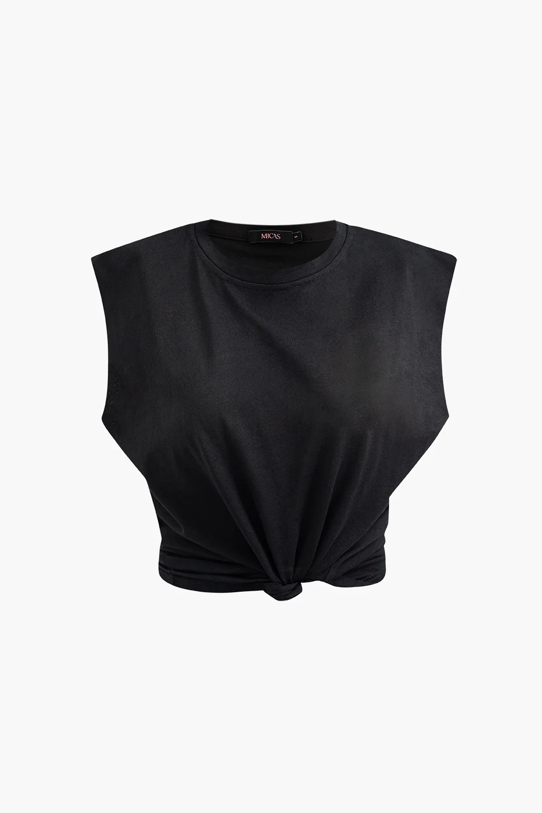 Basic Solid Sleeveless T-shirt - Image 8