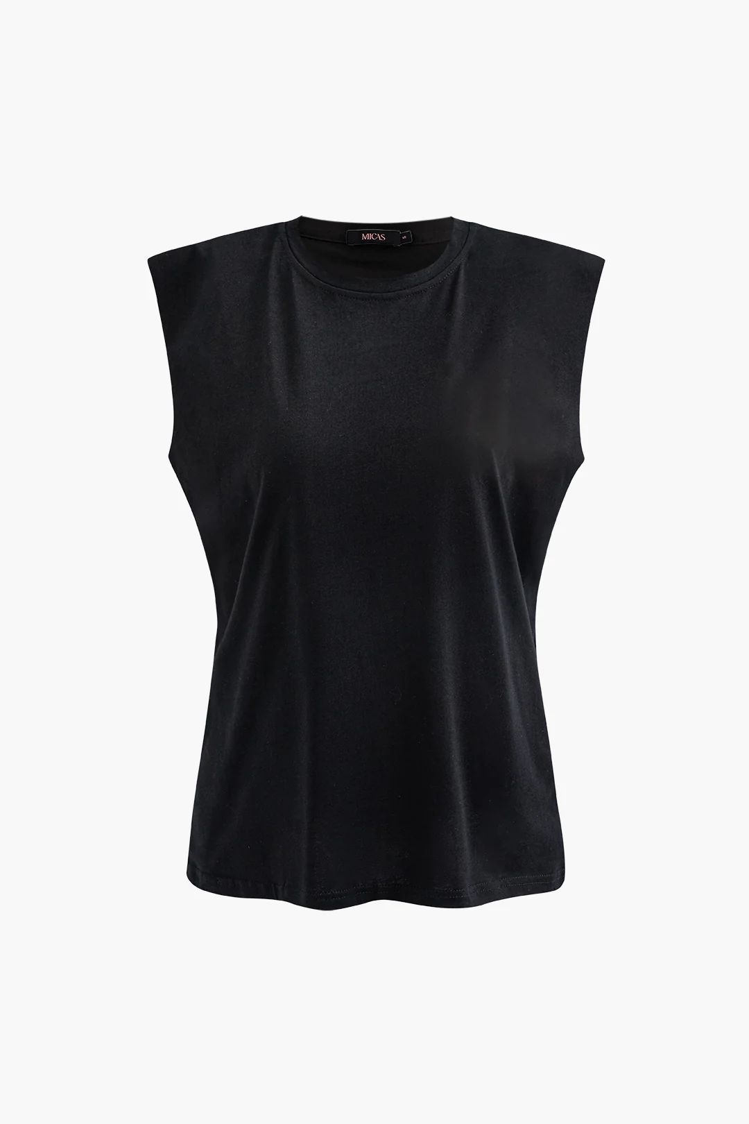 Basic Solid Sleeveless T-shirt - Image 9