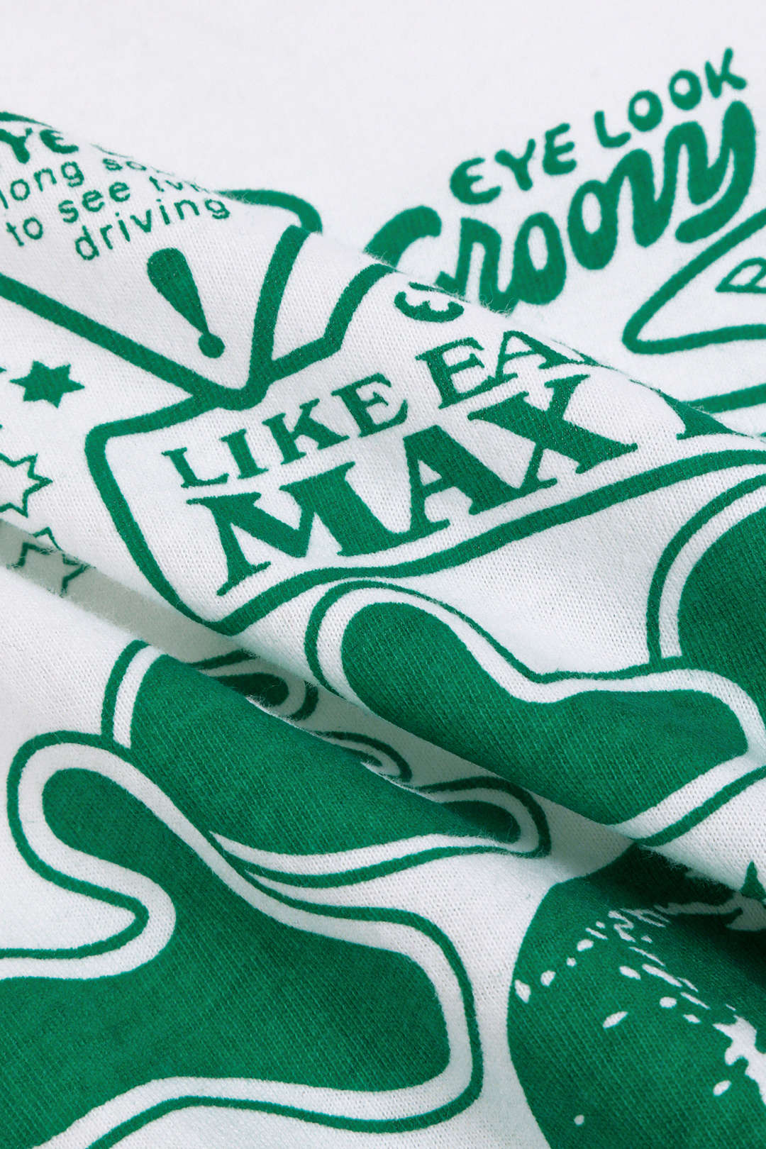 Eye Look Graphic Knot Hem T-Shirt - Image 4