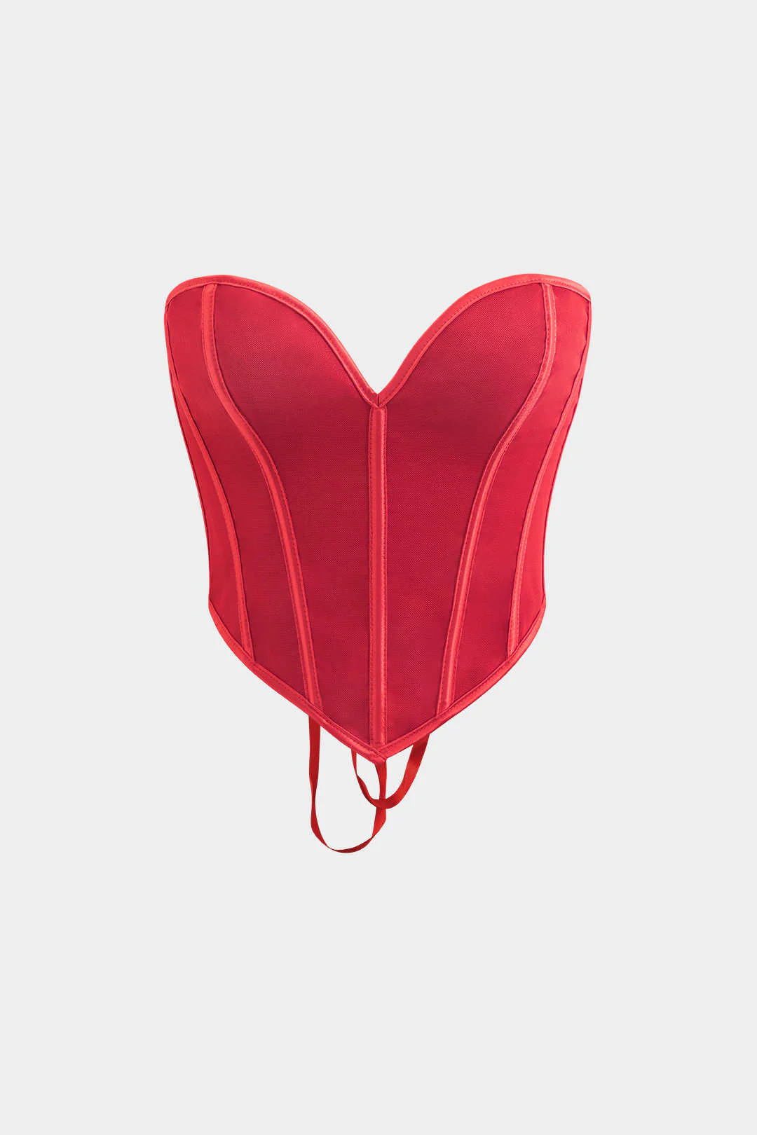 V-Hem Tie Back Corset Top - Image 10