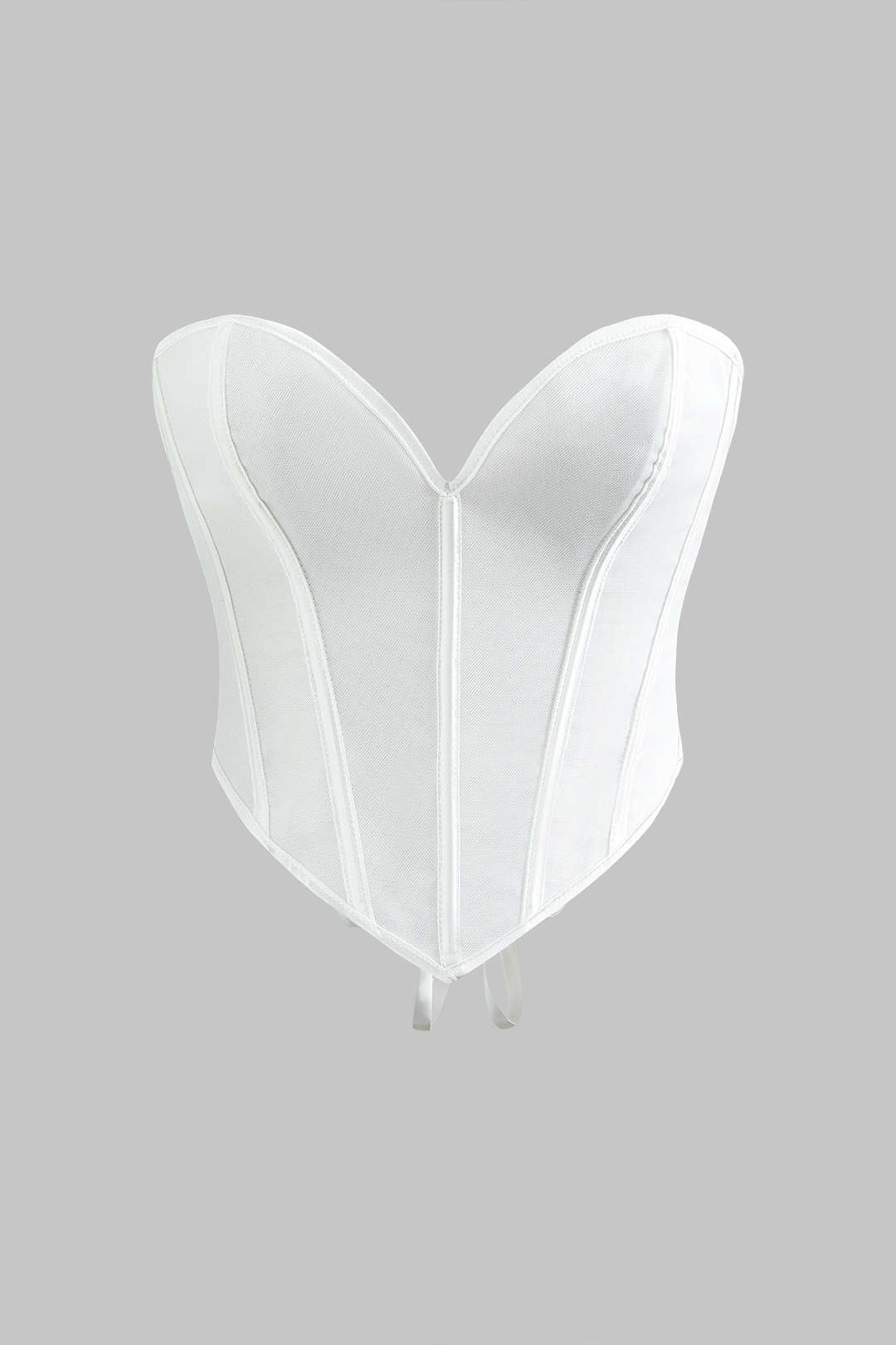 V-Hem Tie Back Corset Top - Image 6