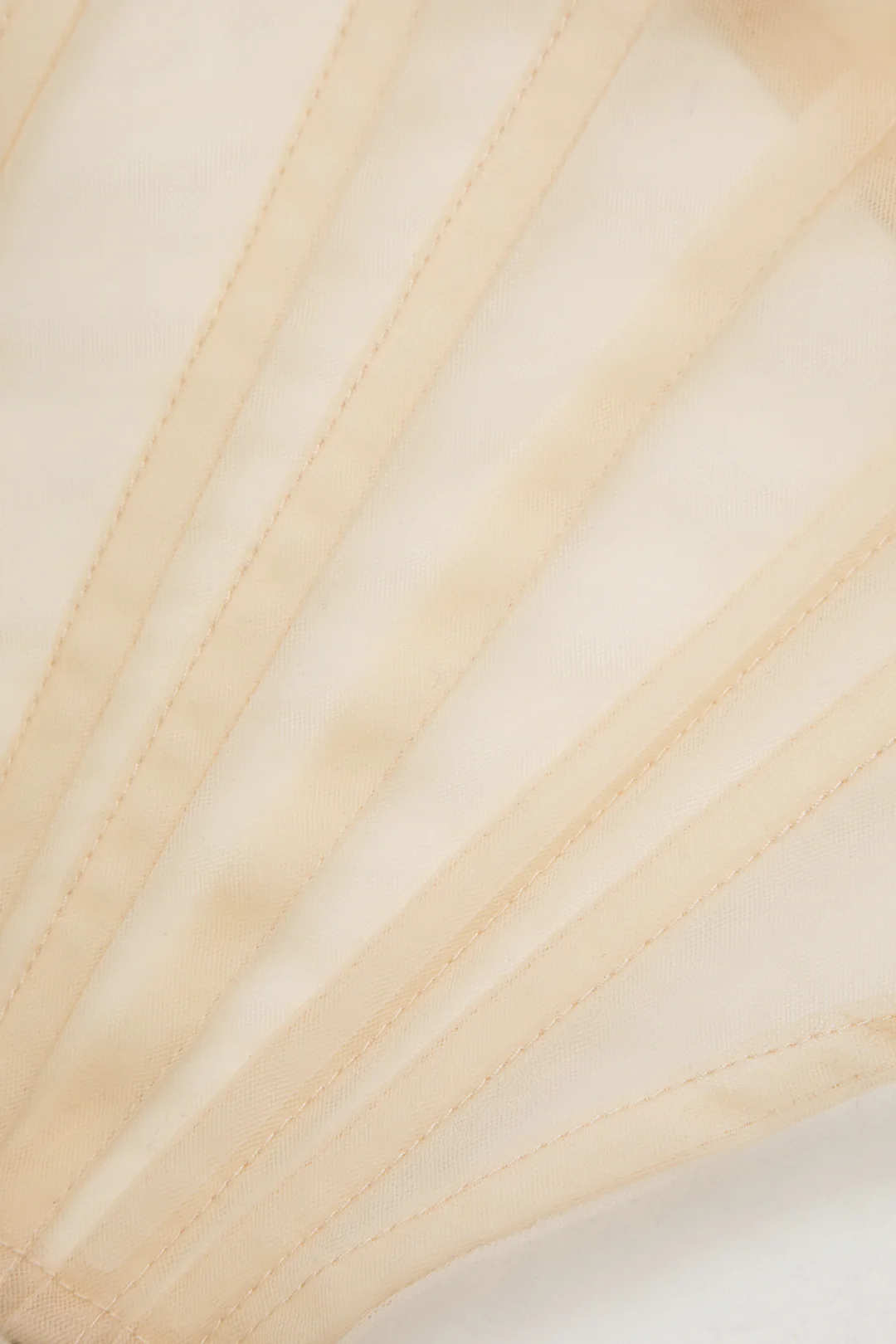 Tie Back Sheer Mesh Corset Strapless Top - Image 4