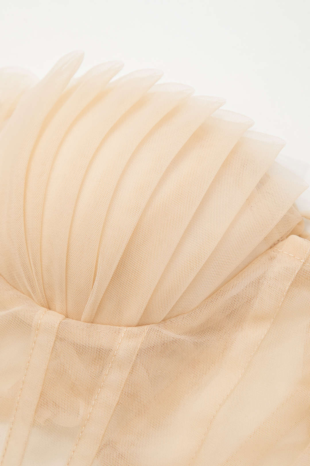 Tie Back Sheer Mesh Corset Strapless Top - Image 6